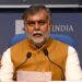 The Minister of State for Culture and Tourism (Independent Charge), Shri Prahlad Singh Patel addressing a press conference on celebrations of 125th birth anniversary year of Netaji Subhas Chandra Bose, in New Delhi on January 19, 2021.