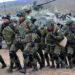 Russian military troops take part in a military drill on Sernovodsky polygon close to the Chechnya border, some 260 km from south Russian city of Stavropol, on March 19, 2015. About 500 soldiers take part in the military exercises until March 20. AFP PHOTO / SERGEY VENYAVSKY        (Photo credit should read SERGEY VENYAVSKY/AFP/Getty Images)