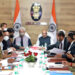 The Union Home and Cooperation Minister, Shri Amit Shah reviews the security situation in Jammu and Kashmir, in Jammu on March 19, 2022.