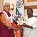 Lt Governor of Jammu & Kashmir Manoj Sinha called on President Droupadi Murmu at Rashtrapati Bhavan