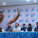 JAMMU, JAN 24 (UNI):- Congress leader Rahul Gandhi flanked by senior leaders addressing a press conference during Bharat Jodo Yatra in Jammu on Tuesday. UNI PHOTO-74U