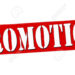 Stamp with word promotion inside, vector illustration